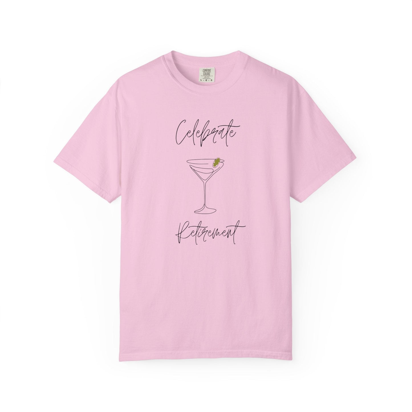 Celebrate Retirement Line Draw Glass T-Shirt
