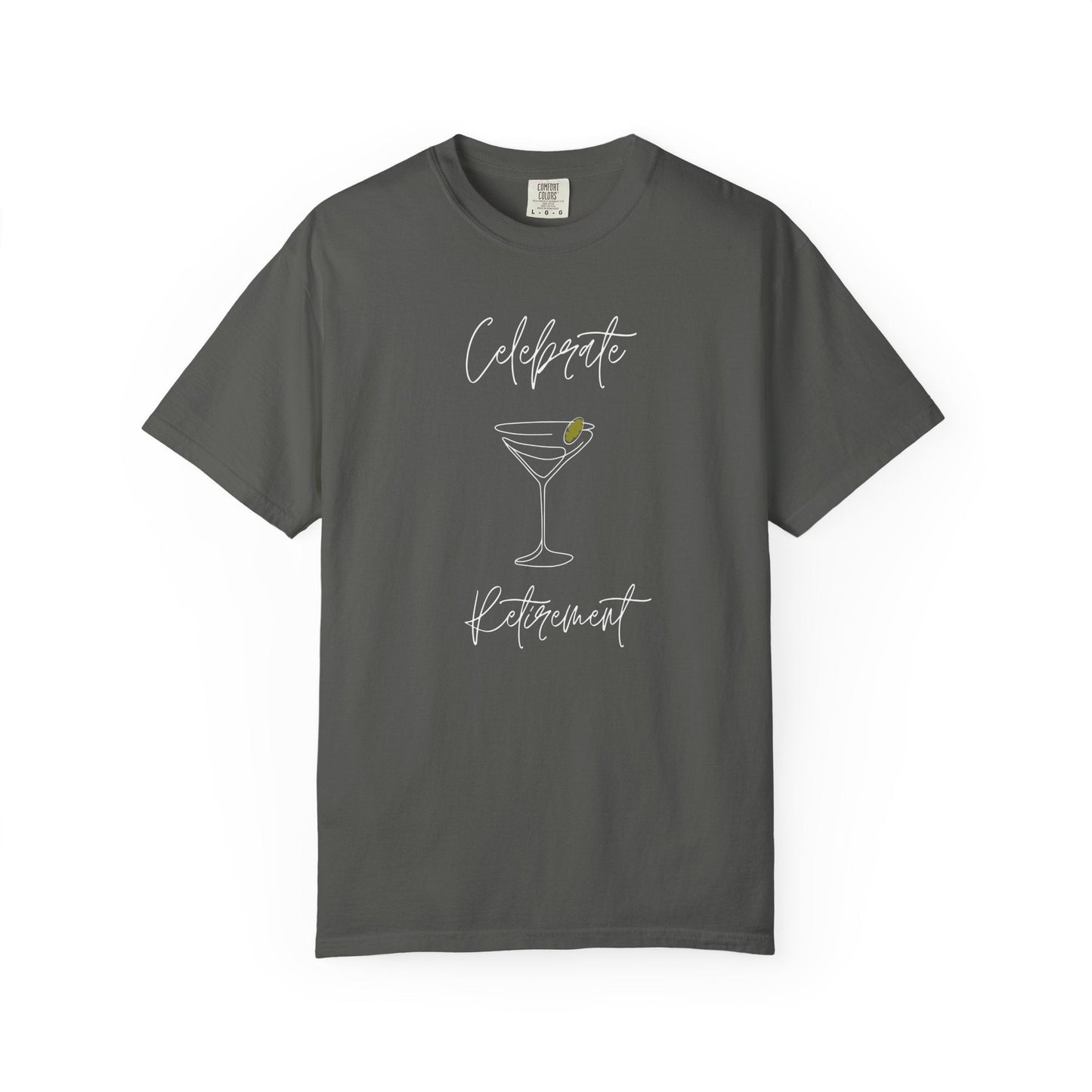 Celebrate Retirement Line Draw Glass T-Shirt