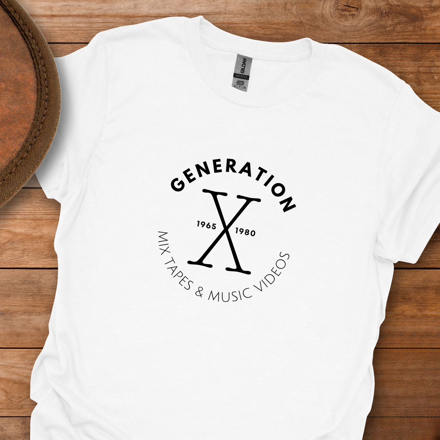 Gen X Tapes Videos Circle T-Shirt