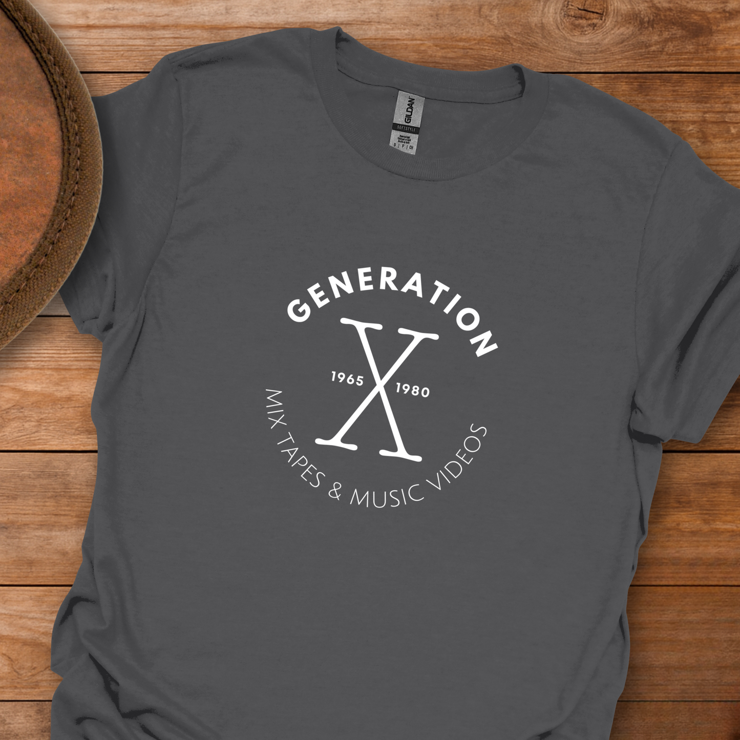 Gen X Tapes Videos Circle T-Shirt
