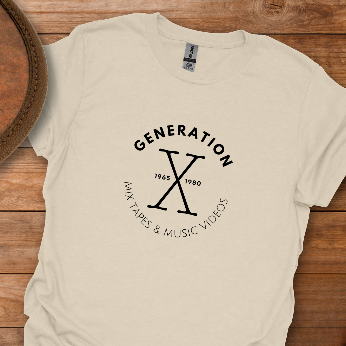 Gen X Tapes Videos Circle T-Shirt