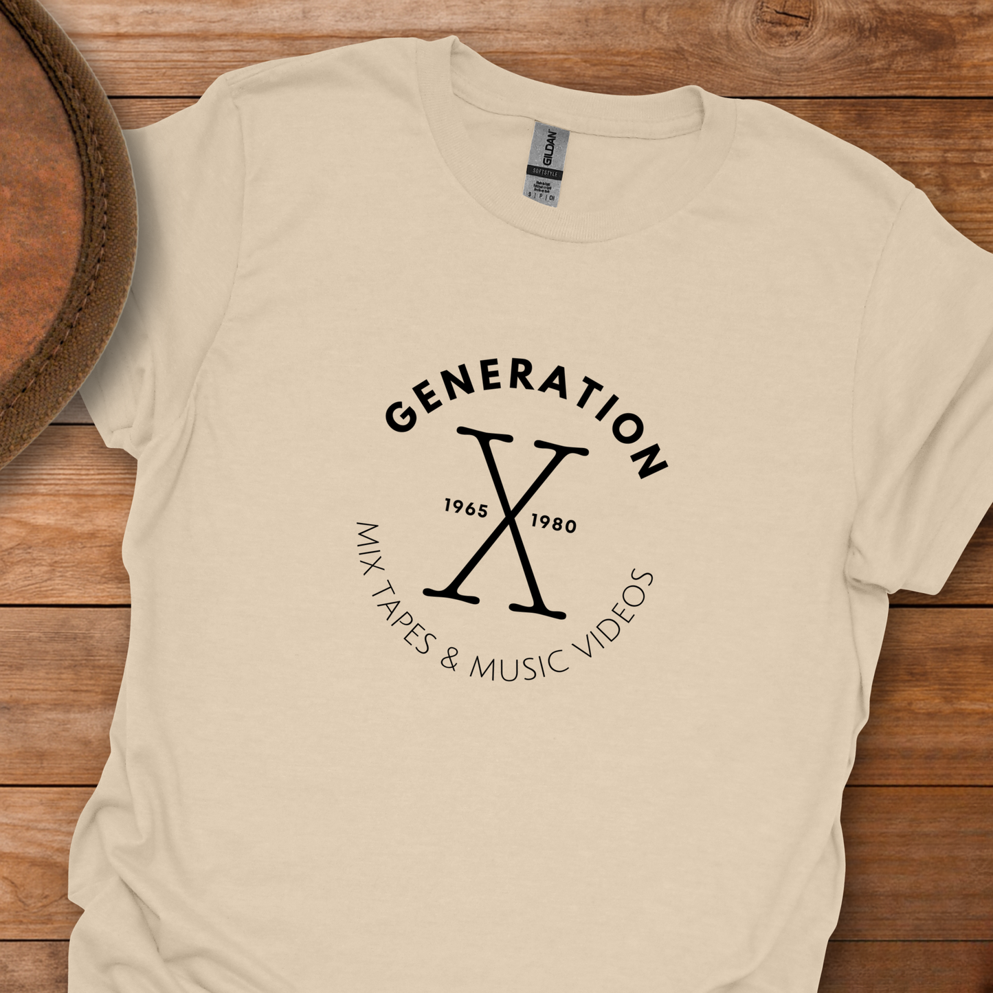 Gen X Tapes Videos Circle T-Shirt