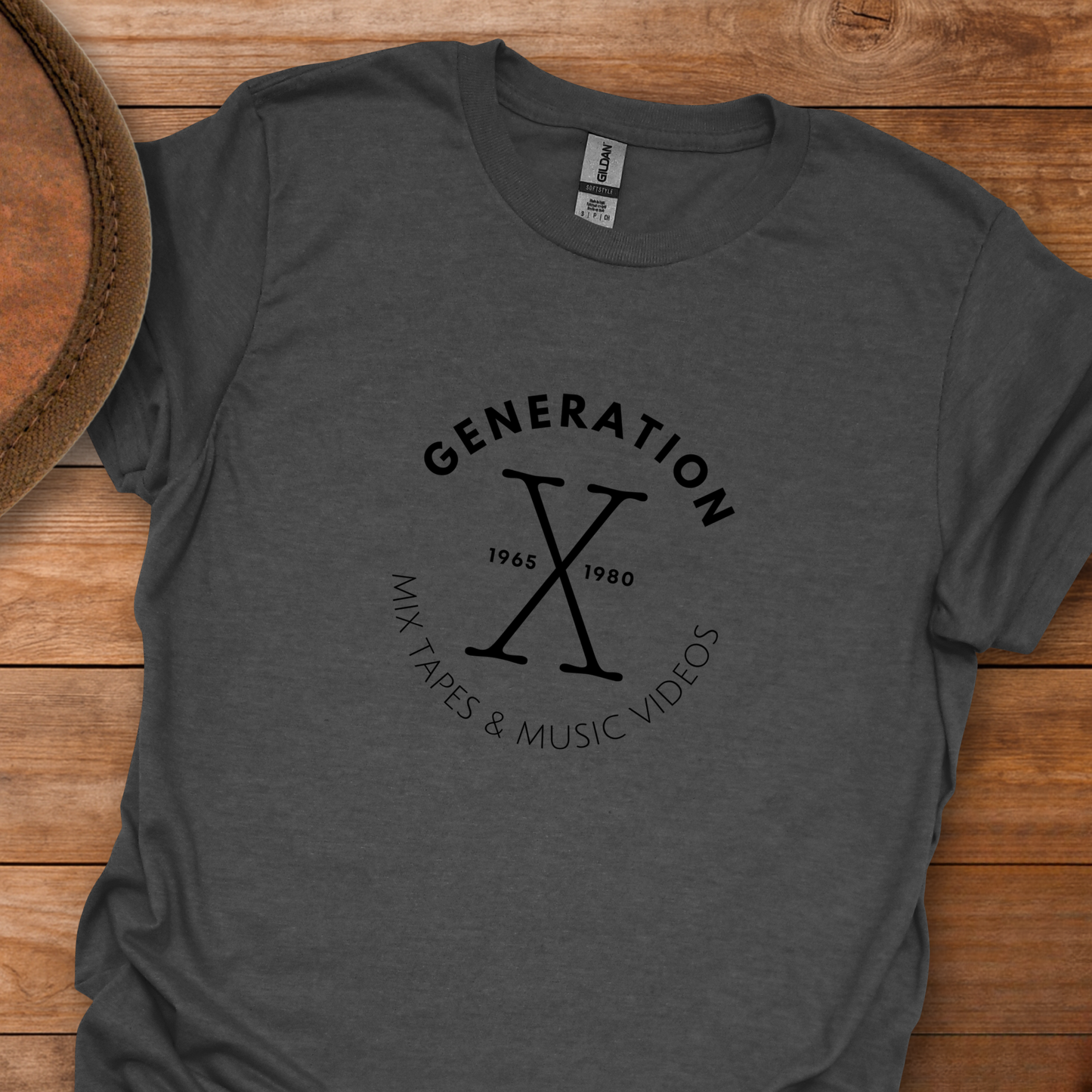 Gen X Tapes Videos Circle T-Shirt