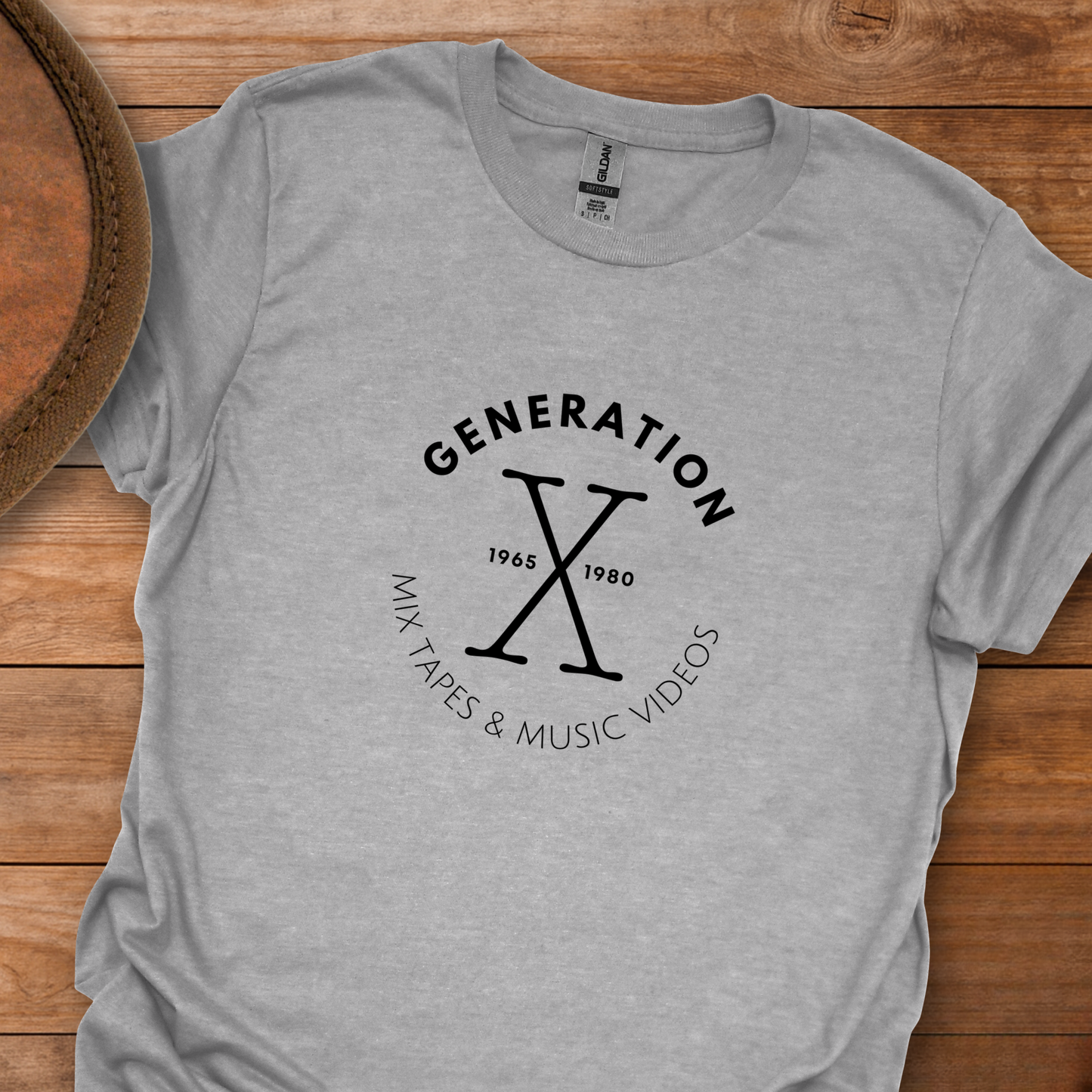 Gen X Tapes Videos Circle T-Shirt