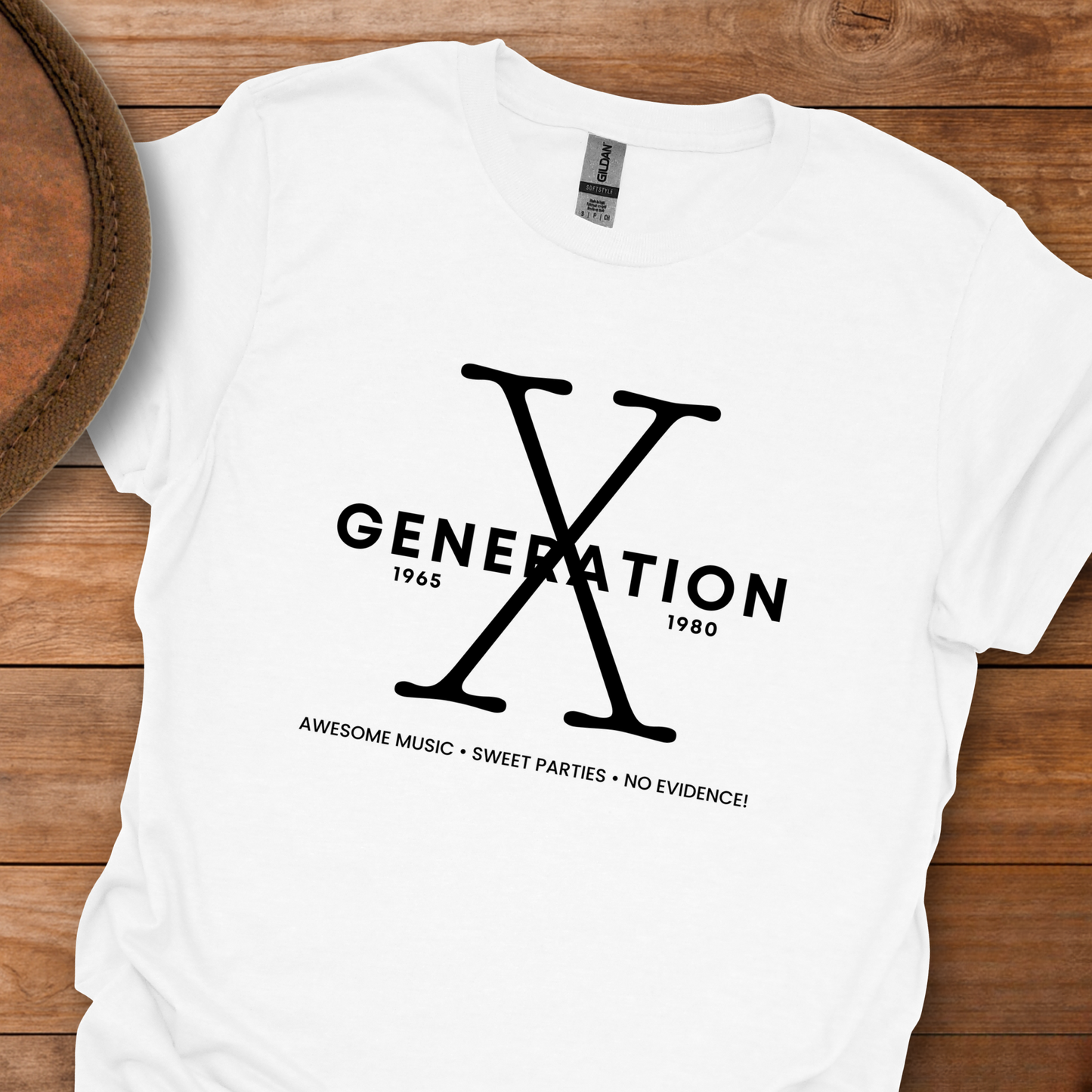 Gen X Music Parties Evidence T-Shirt