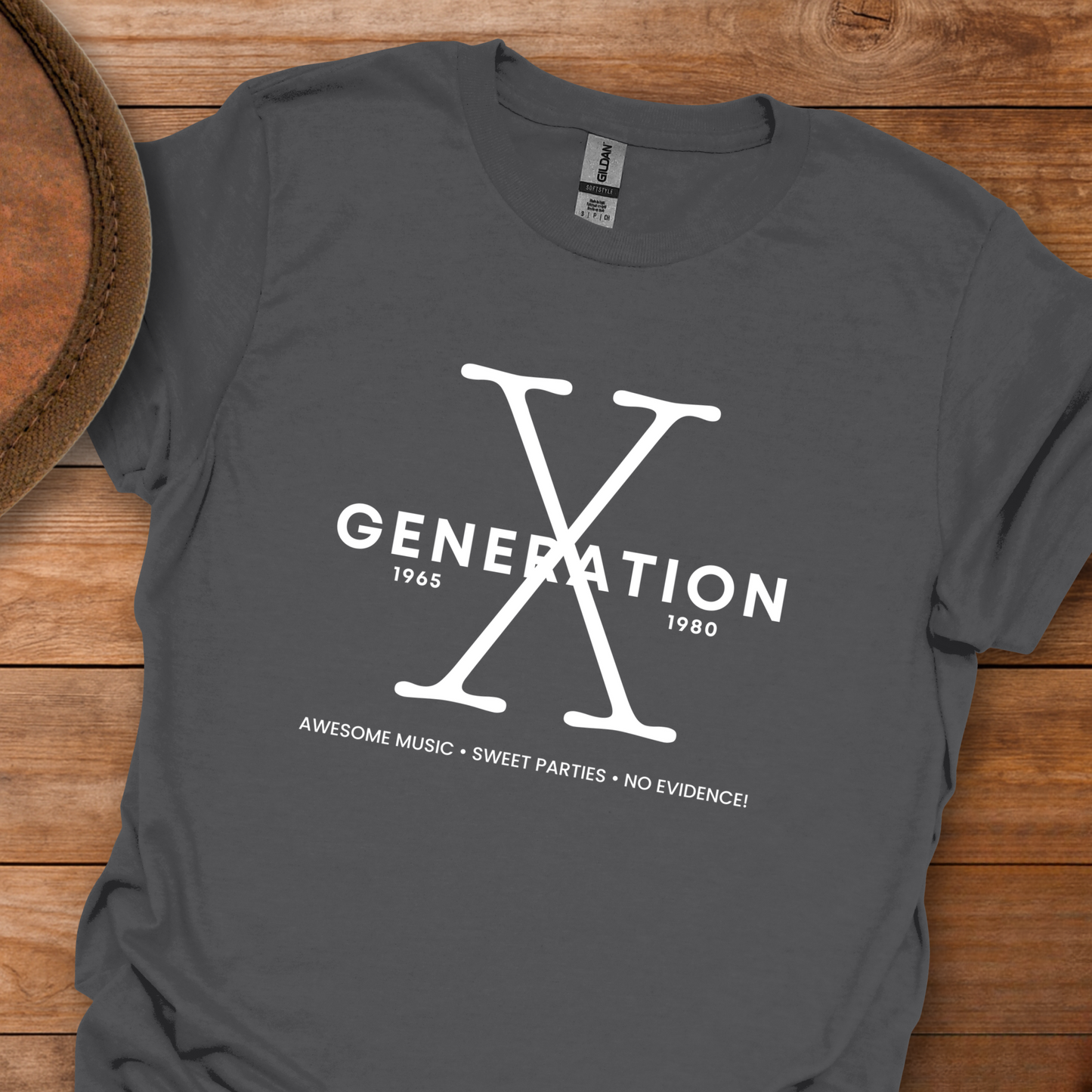 Gen X Music Parties Evidence T-Shirt