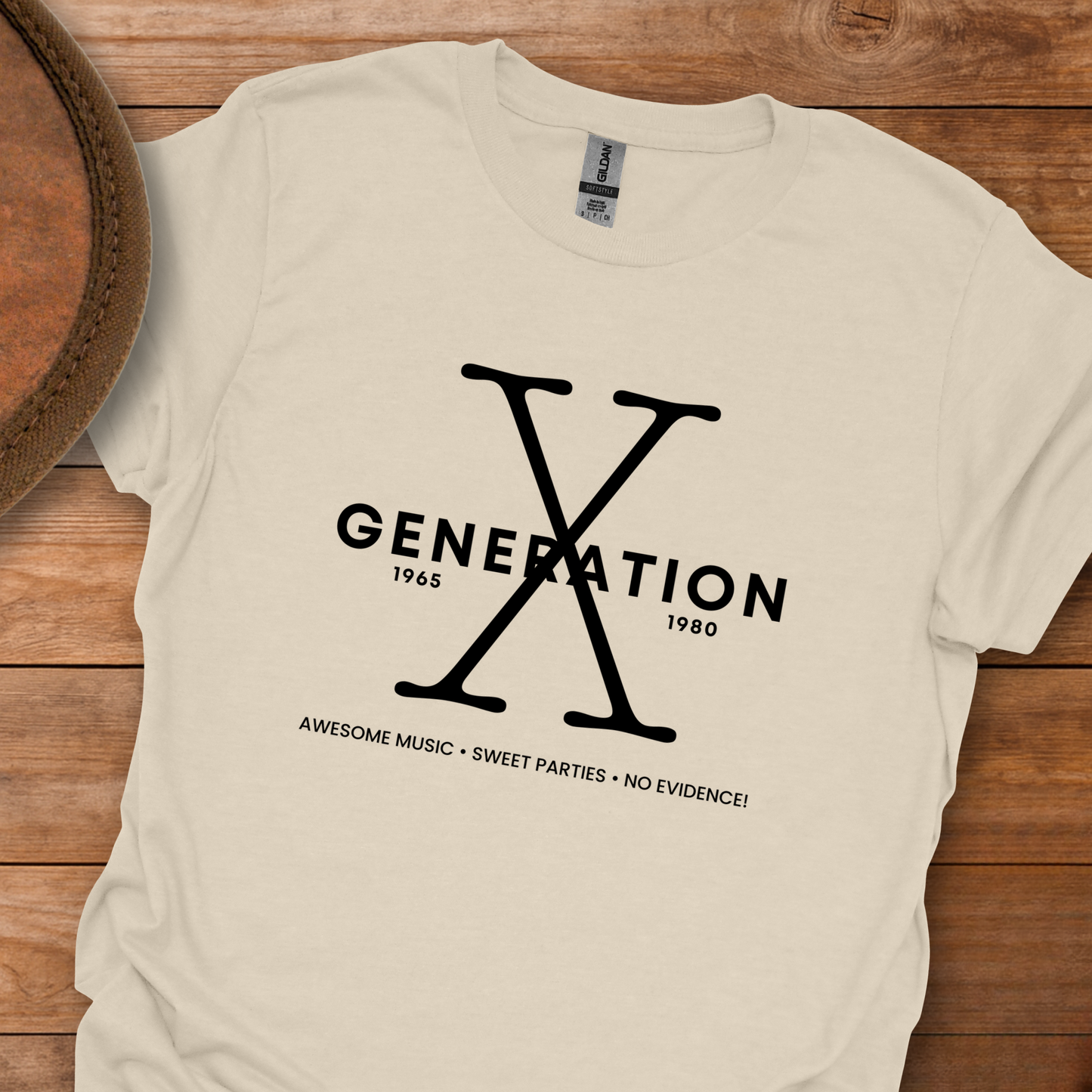 Gen X Music Parties Evidence T-Shirt