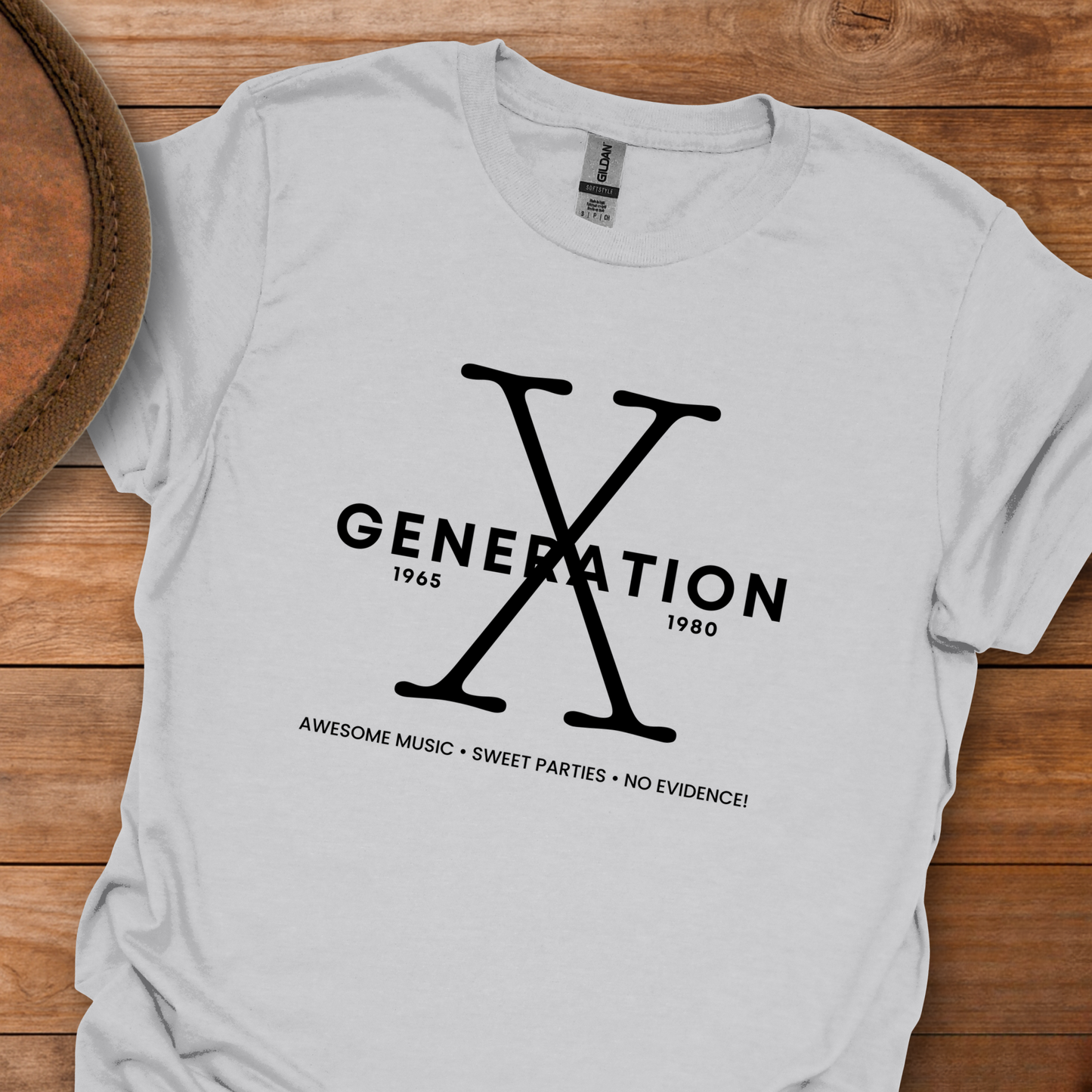 Gen X Music Parties Evidence T-Shirt