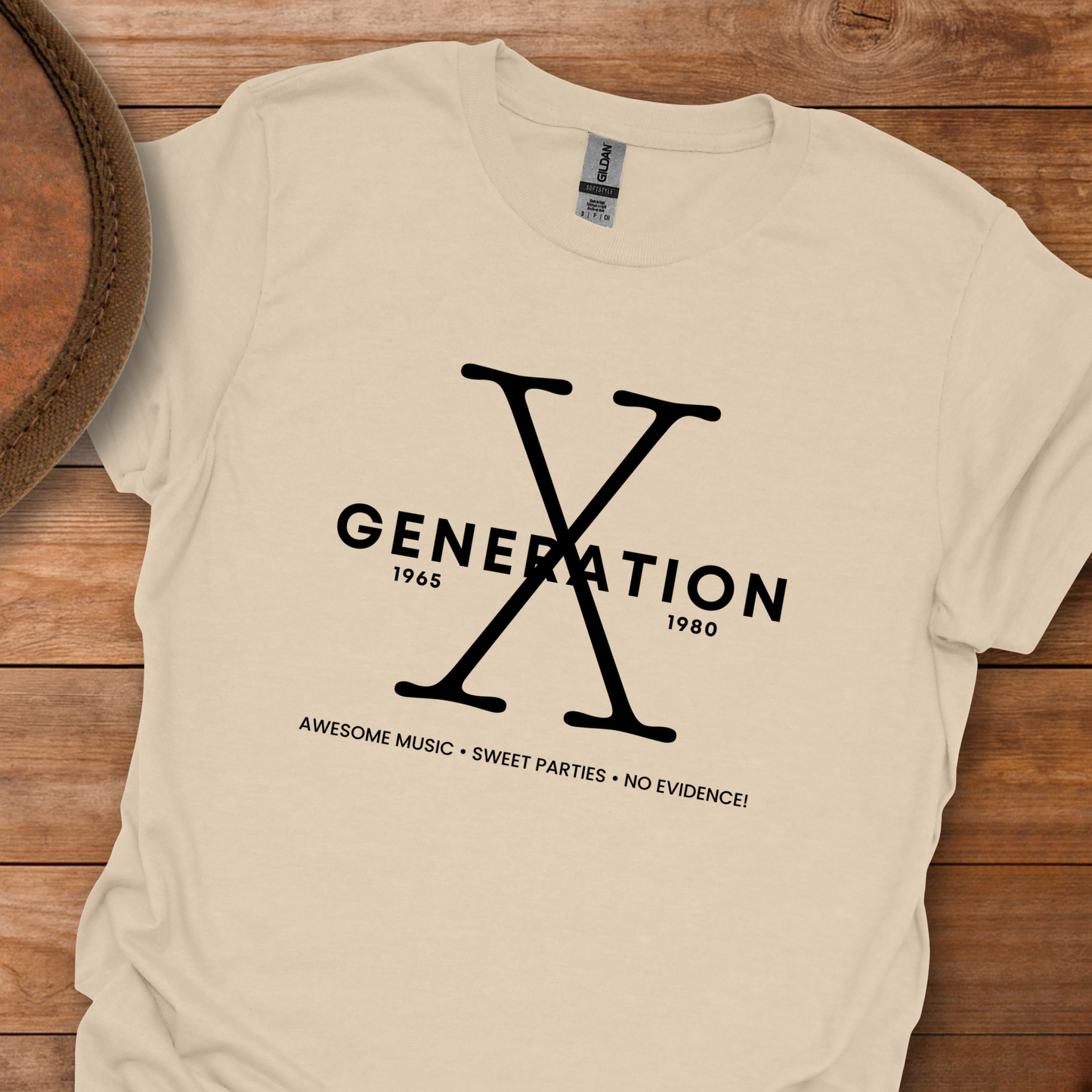 Gen X Music Parties Evidence T-Shirt