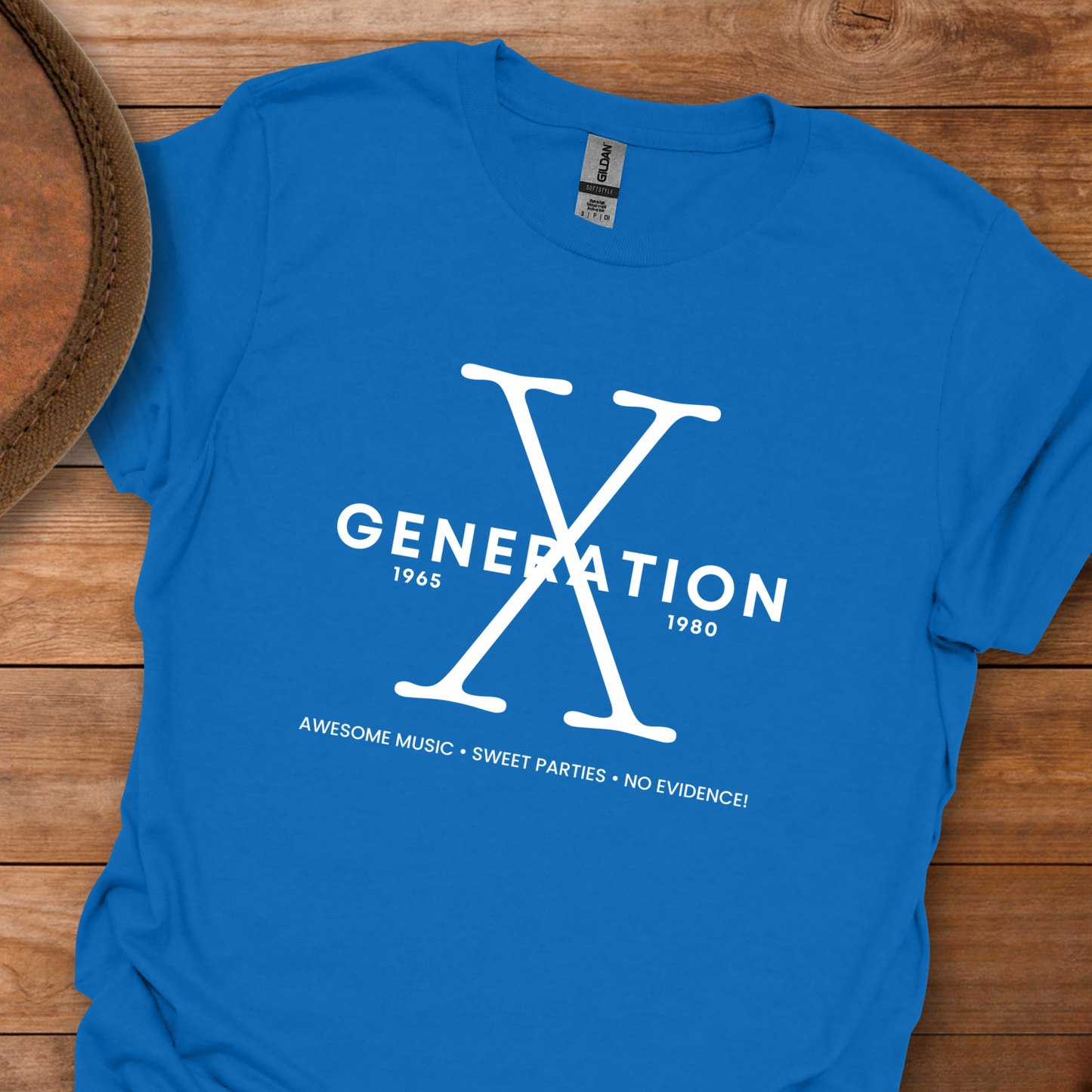 Gen X Music Parties Evidence T-Shirt