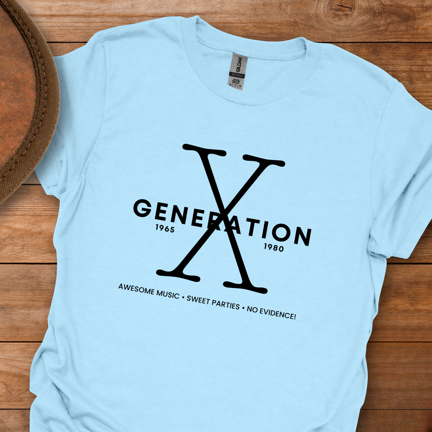 Gen X Music Parties Evidence T-Shirt