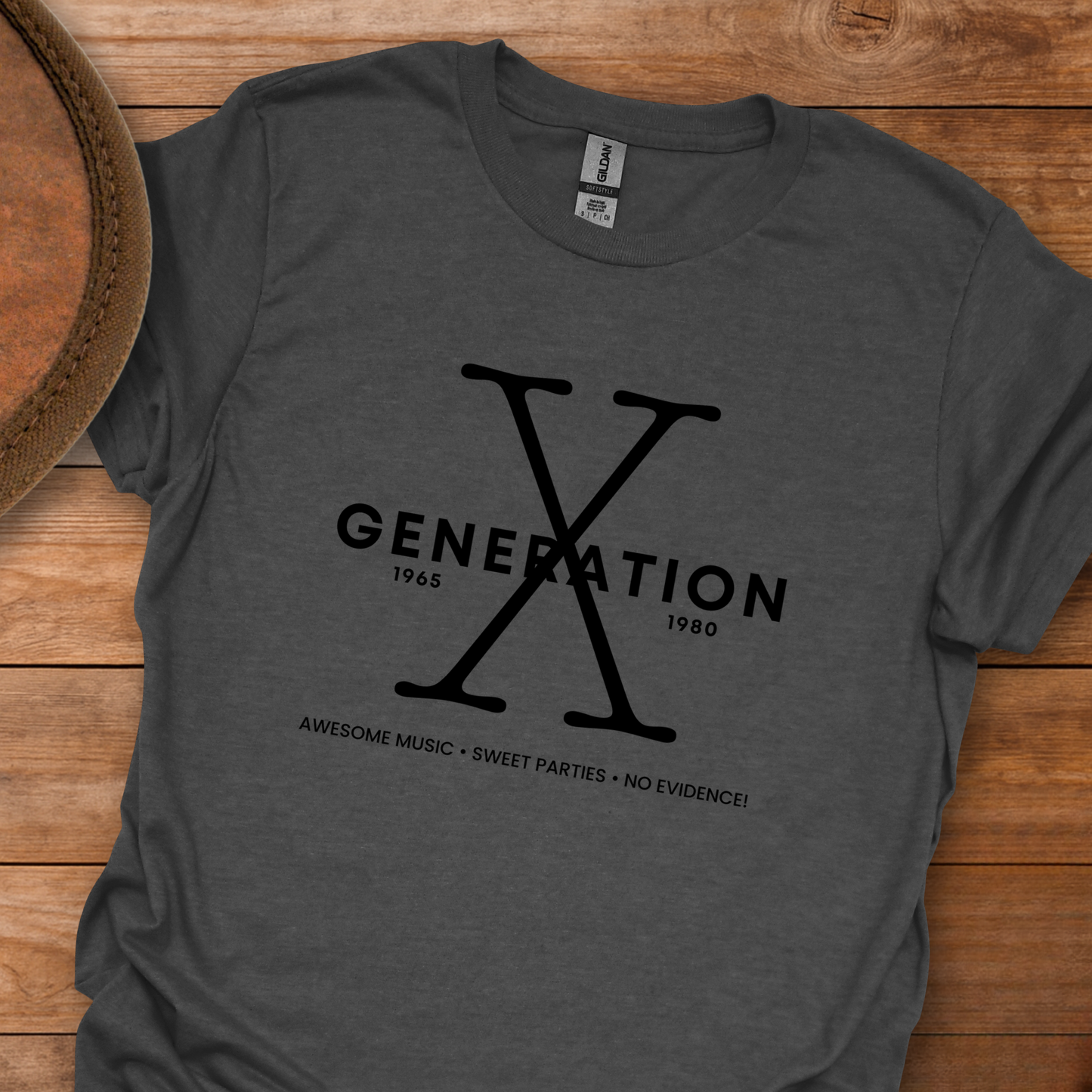 Gen X Music Parties Evidence T-Shirt