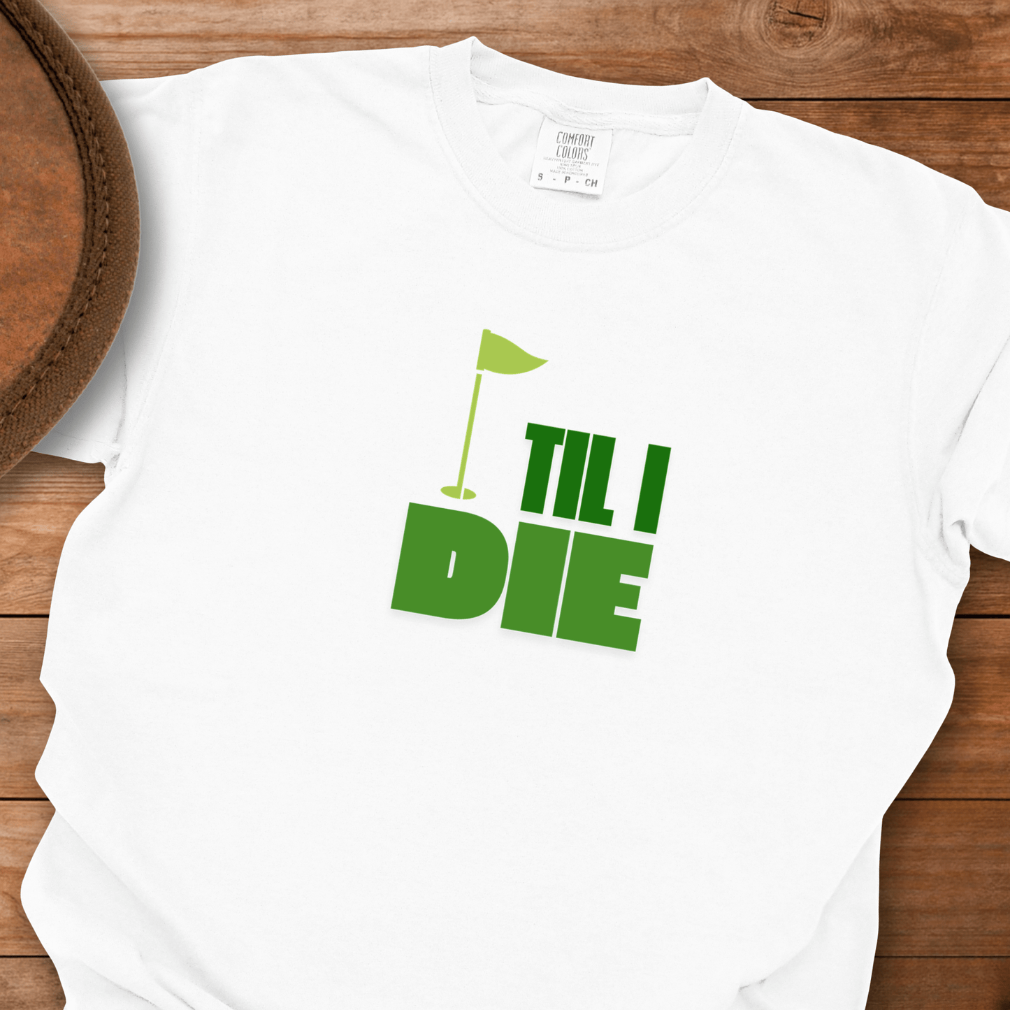 Golf Til I Die Flag T-Shirt