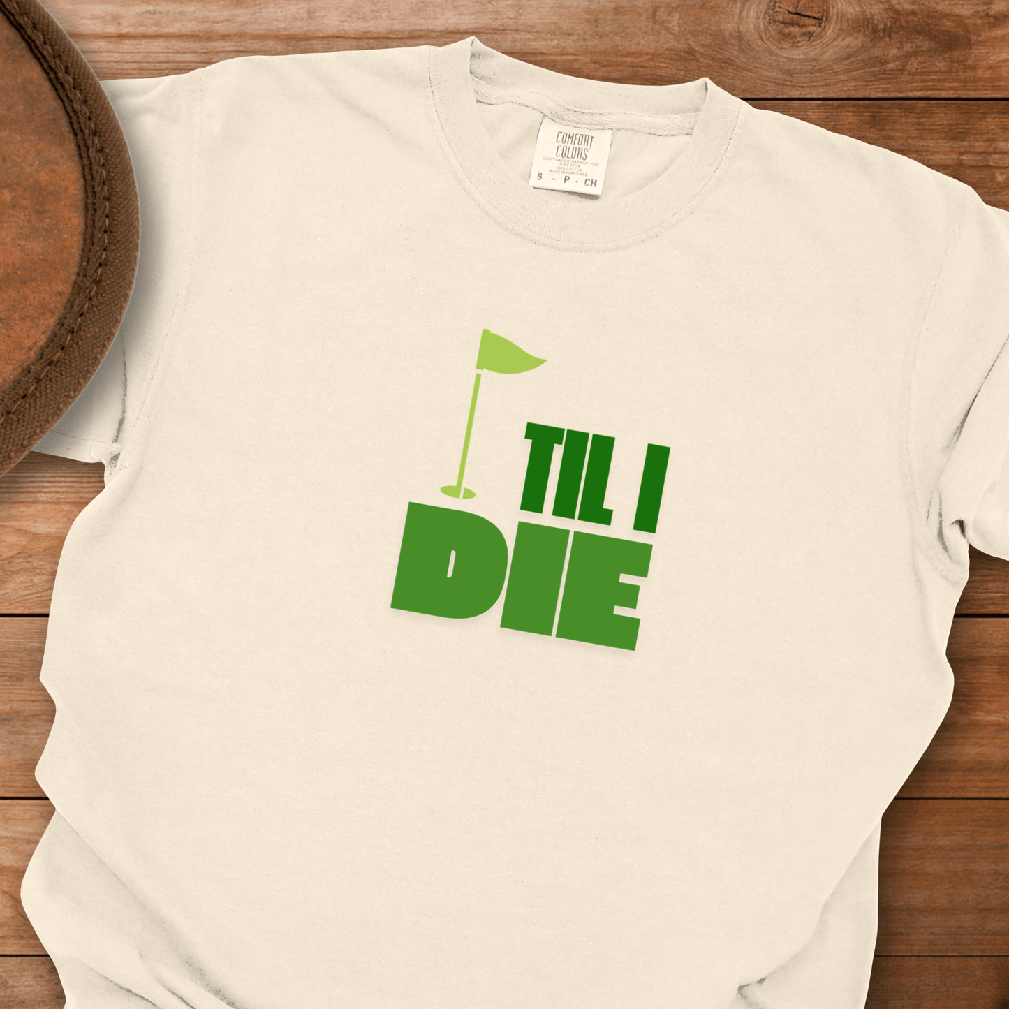 Golf Til I Die Flag T-Shirt