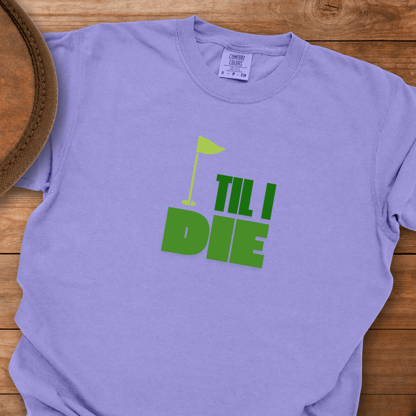 Golf Til I Die Flag T-Shirt