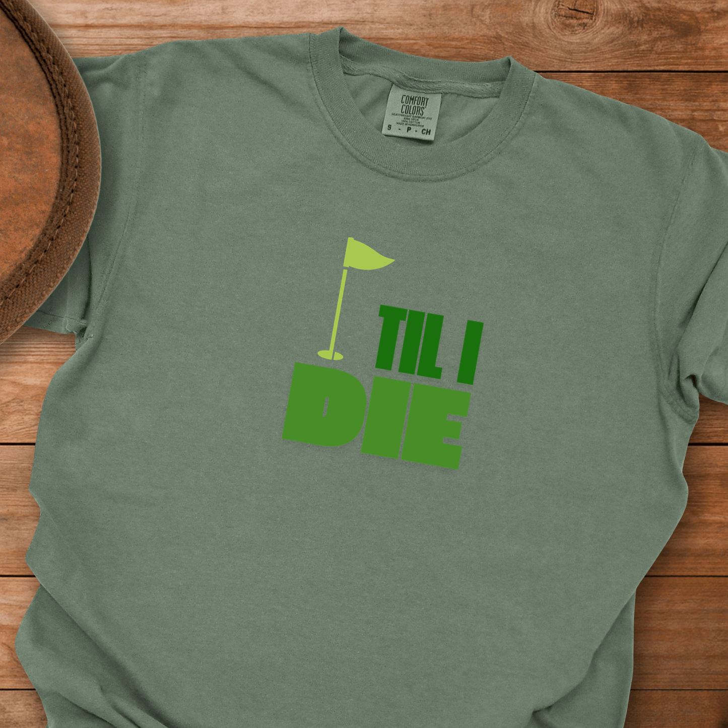 Golf Til I Die Flag T-Shirt