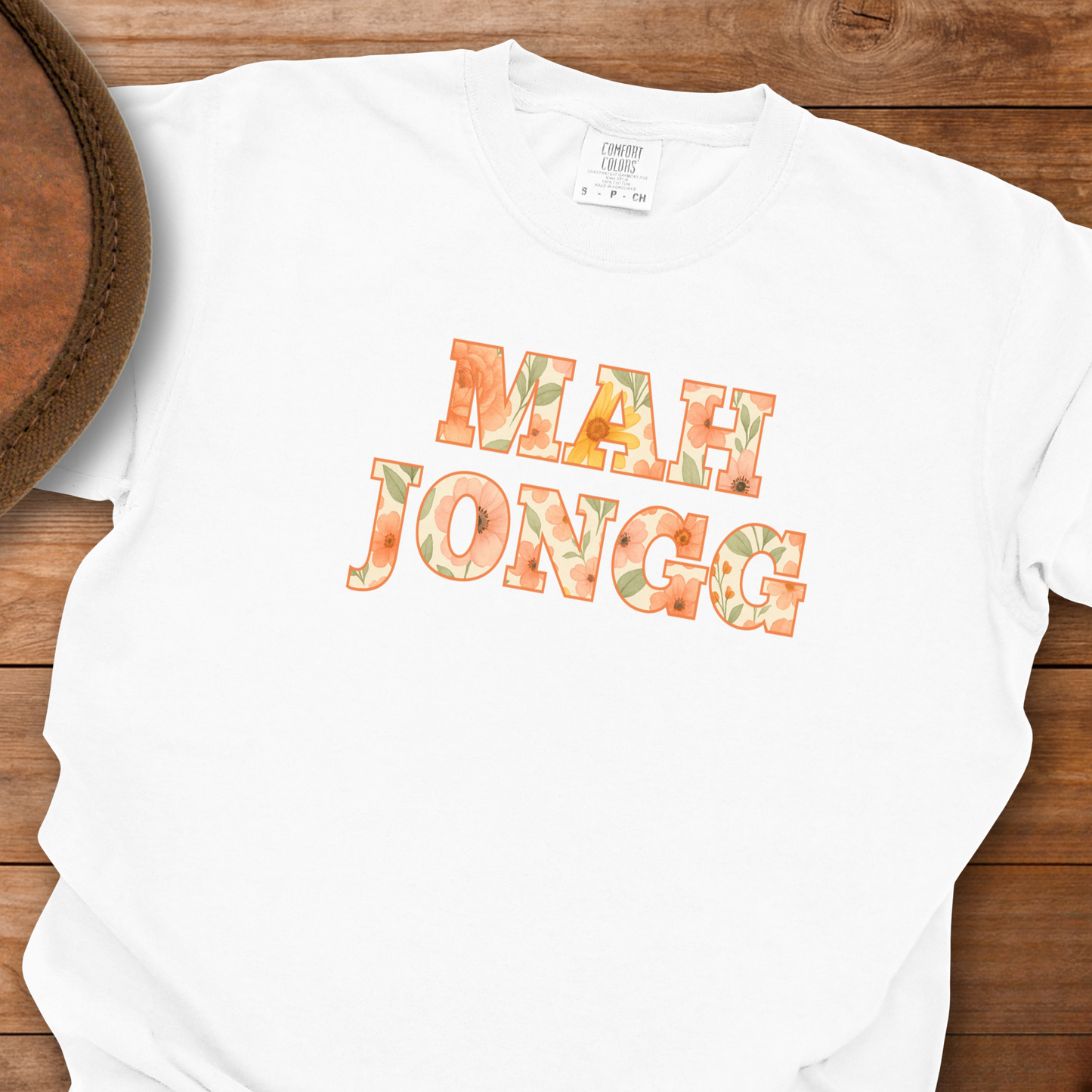 Mah Jongg Flower Font T-Shirt