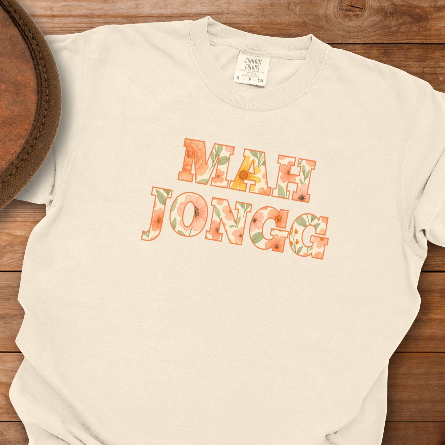 Mah Jongg Flower Font T-Shirt