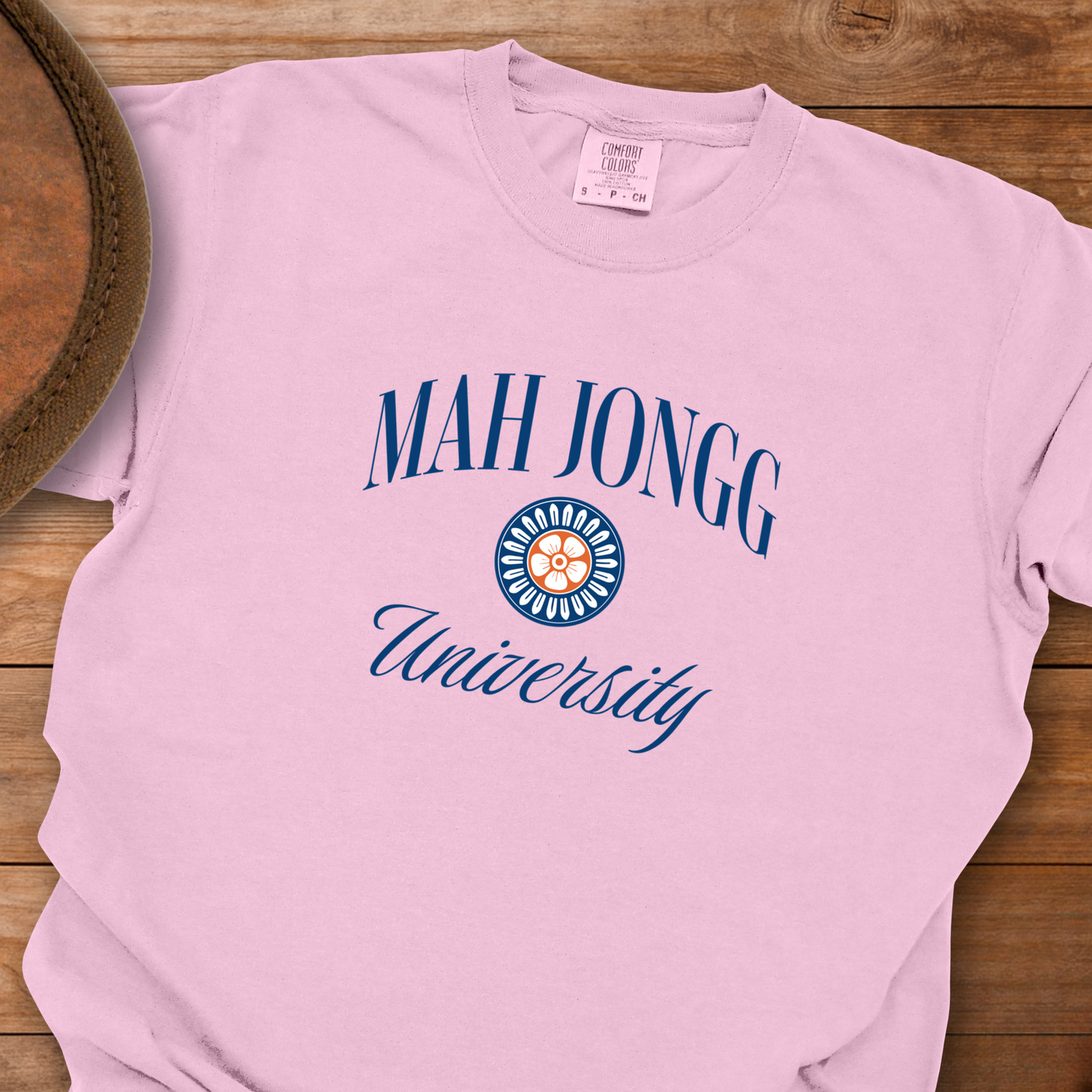 Mah Jongg University Flower T-Shirt