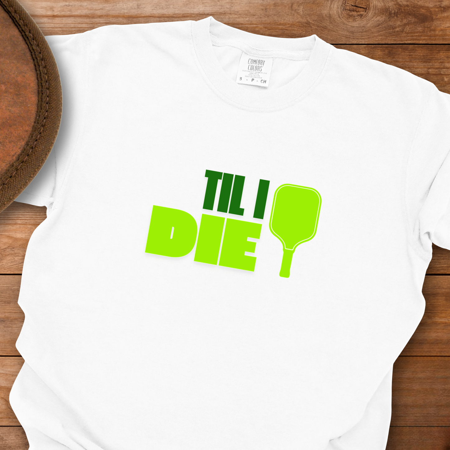 Pickleball Til I Die Block T-Shirt
