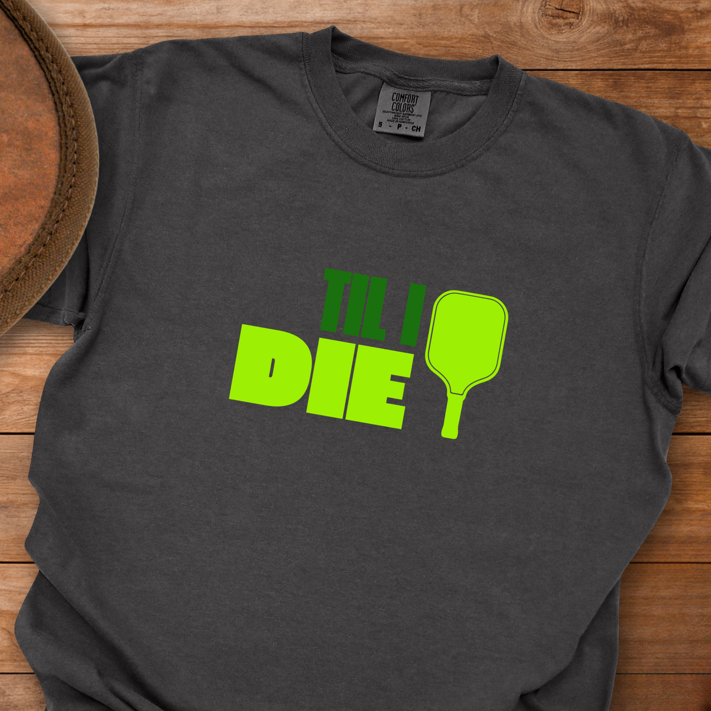 Pickleball Til I Die Block T-Shirt