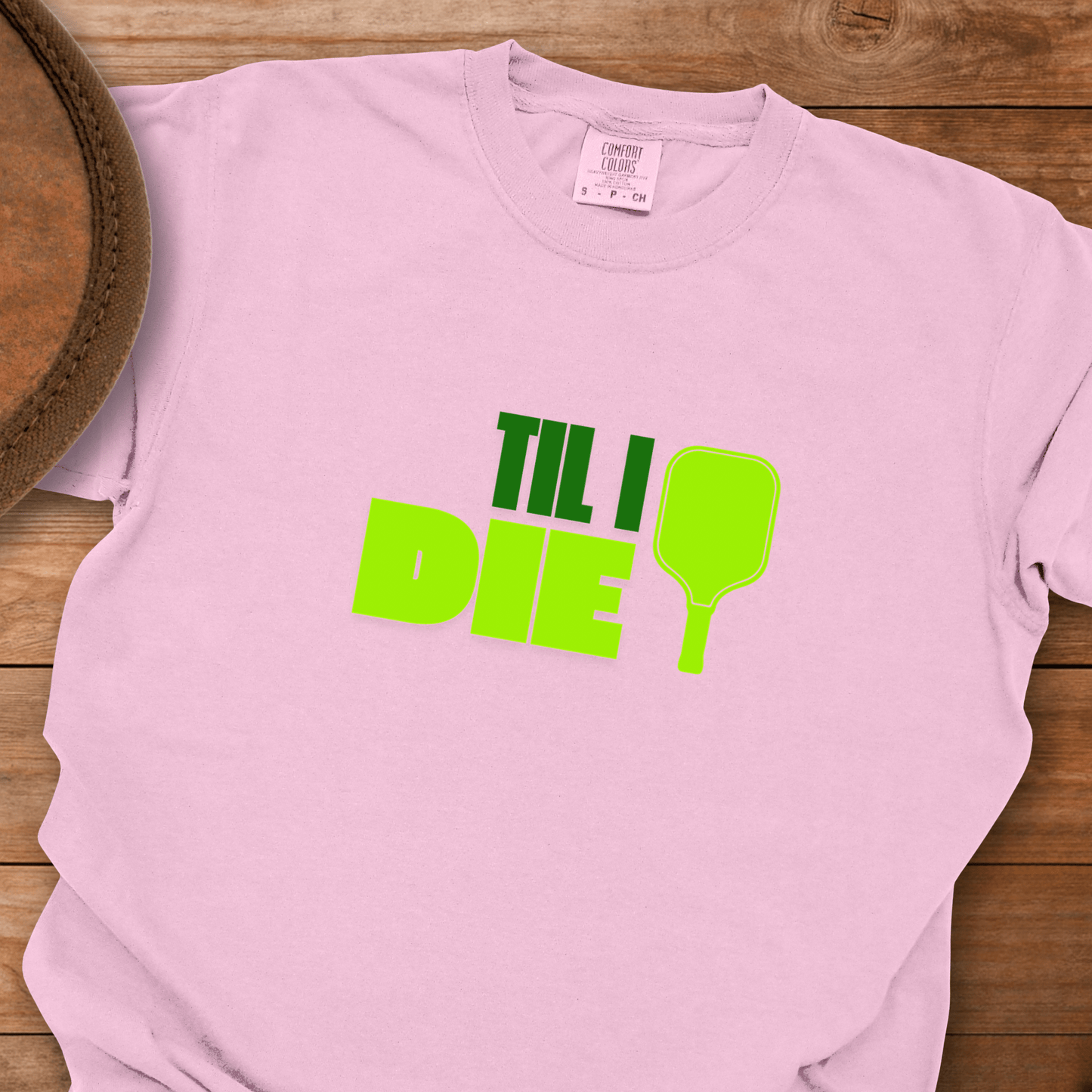 Pickleball Til I Die Block T-Shirt