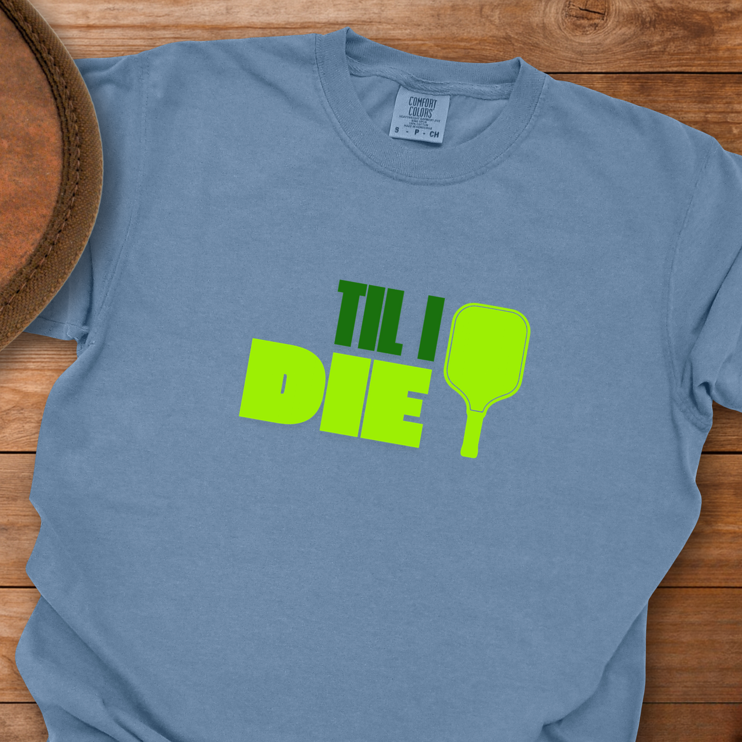 Pickleball Til I Die Block T-Shirt