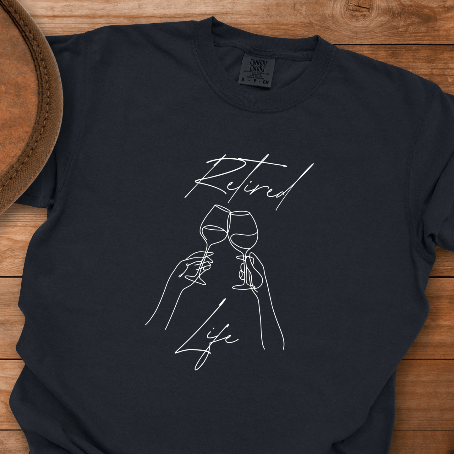 Retired Life Line Draw Glasses T-Shirt