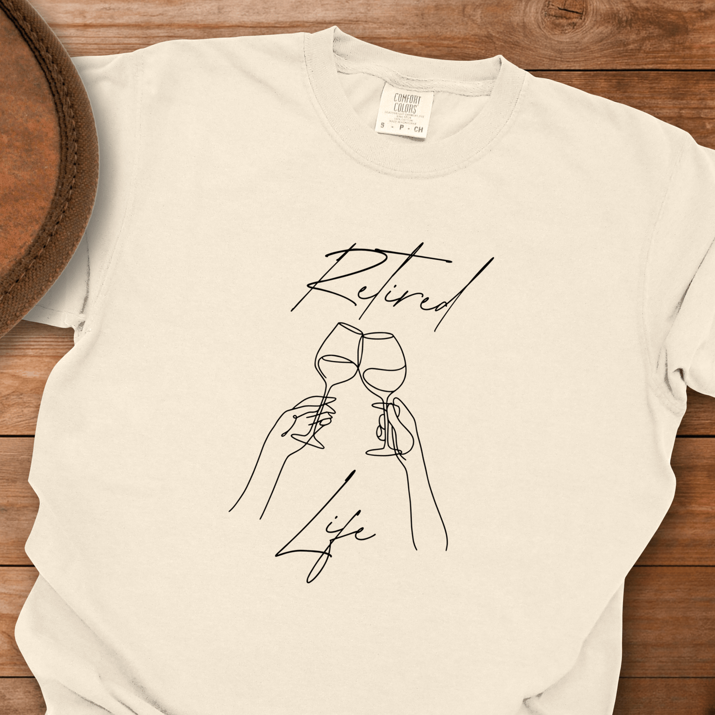Retired Life Line Draw Glasses T-Shirt