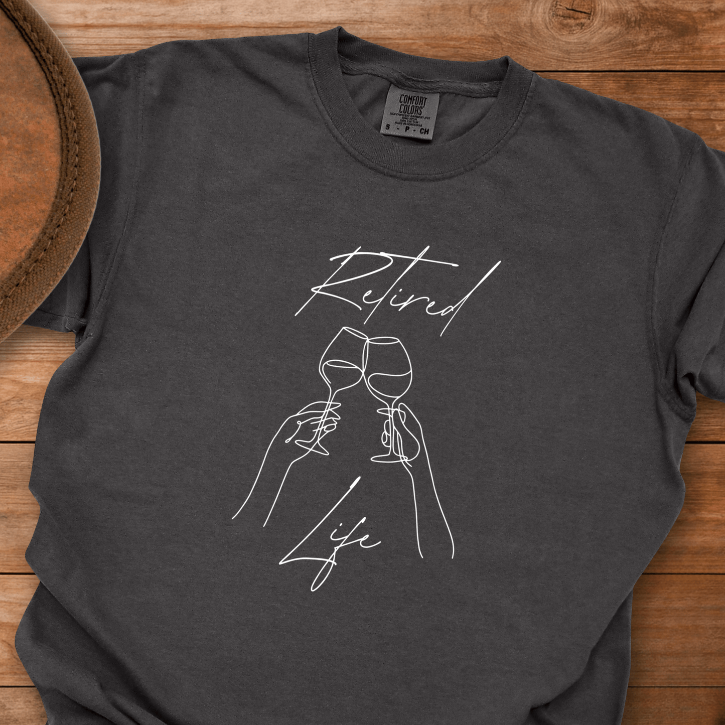 Retired Life Line Draw Glasses T-Shirt
