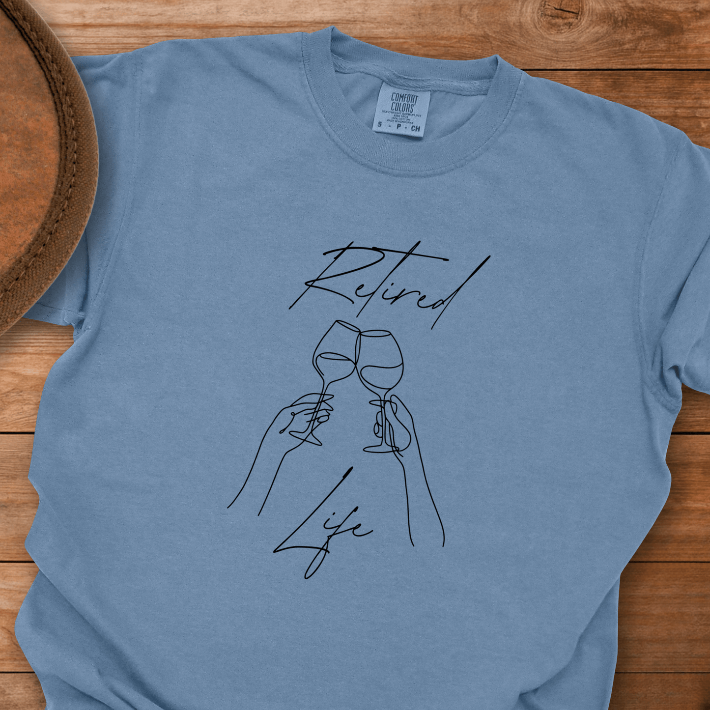 Retired Life Line Draw Glasses T-Shirt
