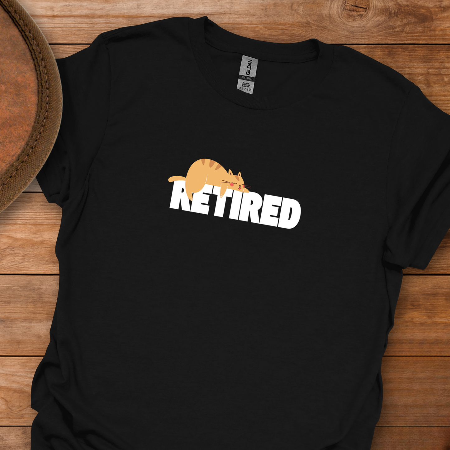 Retired Sleeping Cat T-Shirt