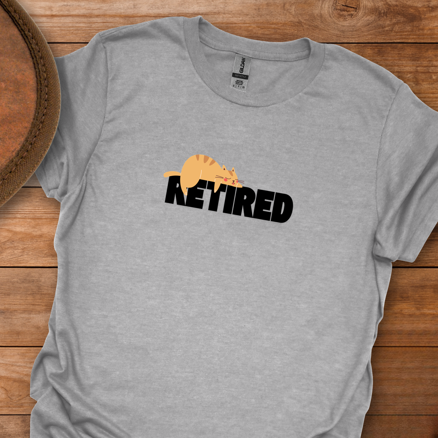 Retired Sleeping Cat T-Shirt