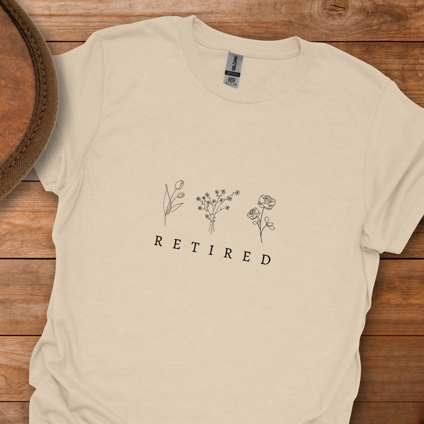 Retired 3 Flowers T-Shirt