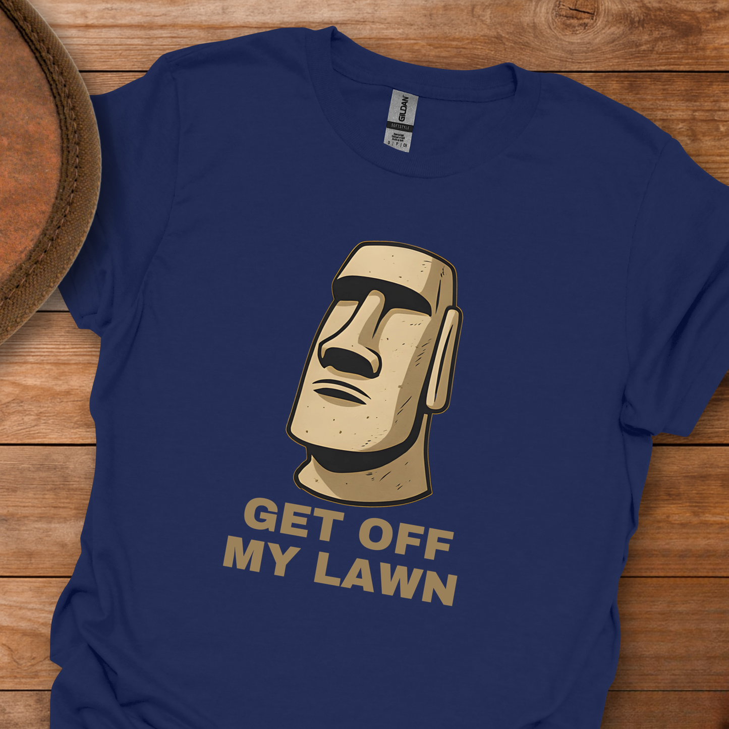 Easter Island Head - Get Off My Lawn T-Shirt