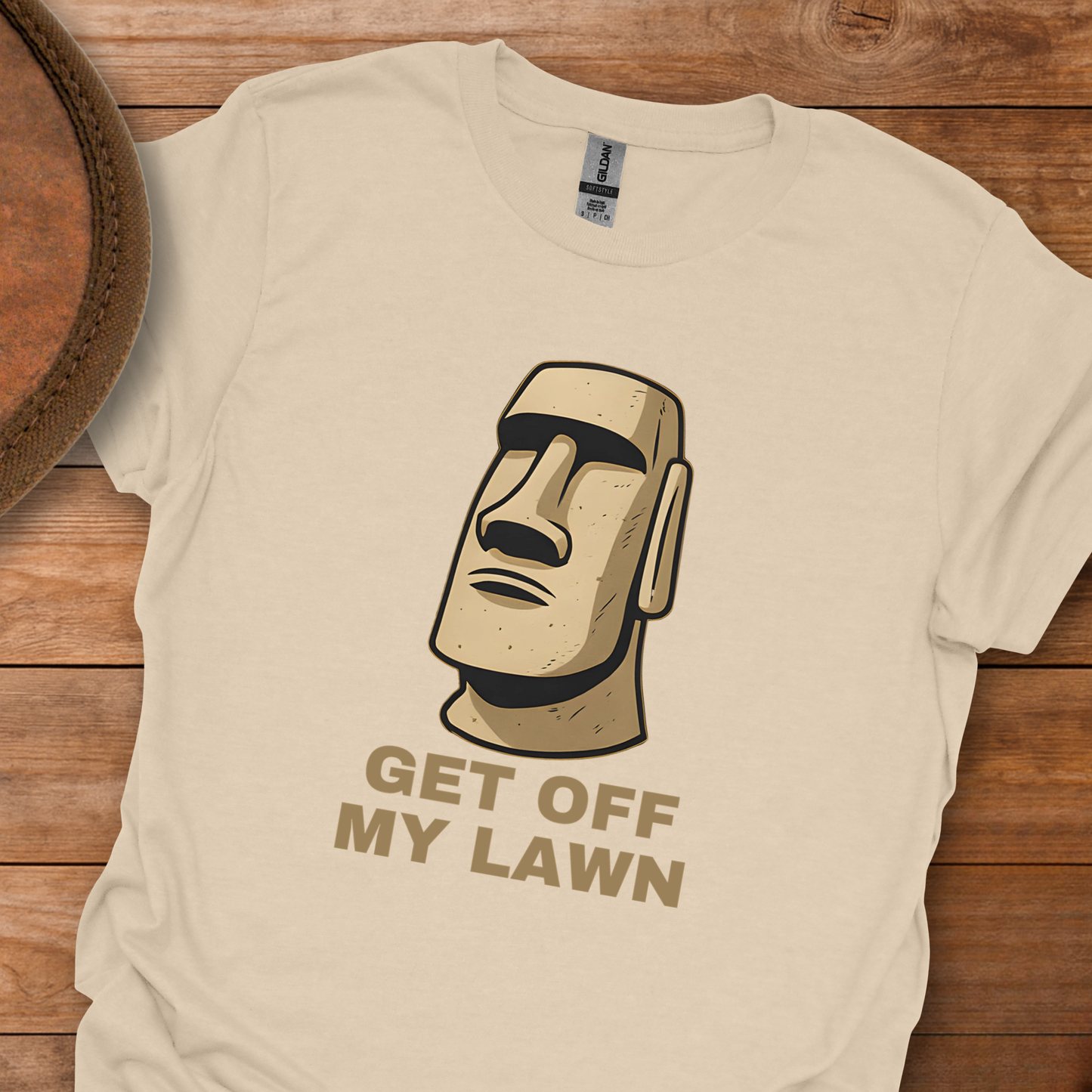 Easter Island Head - Get Off My Lawn T-Shirt