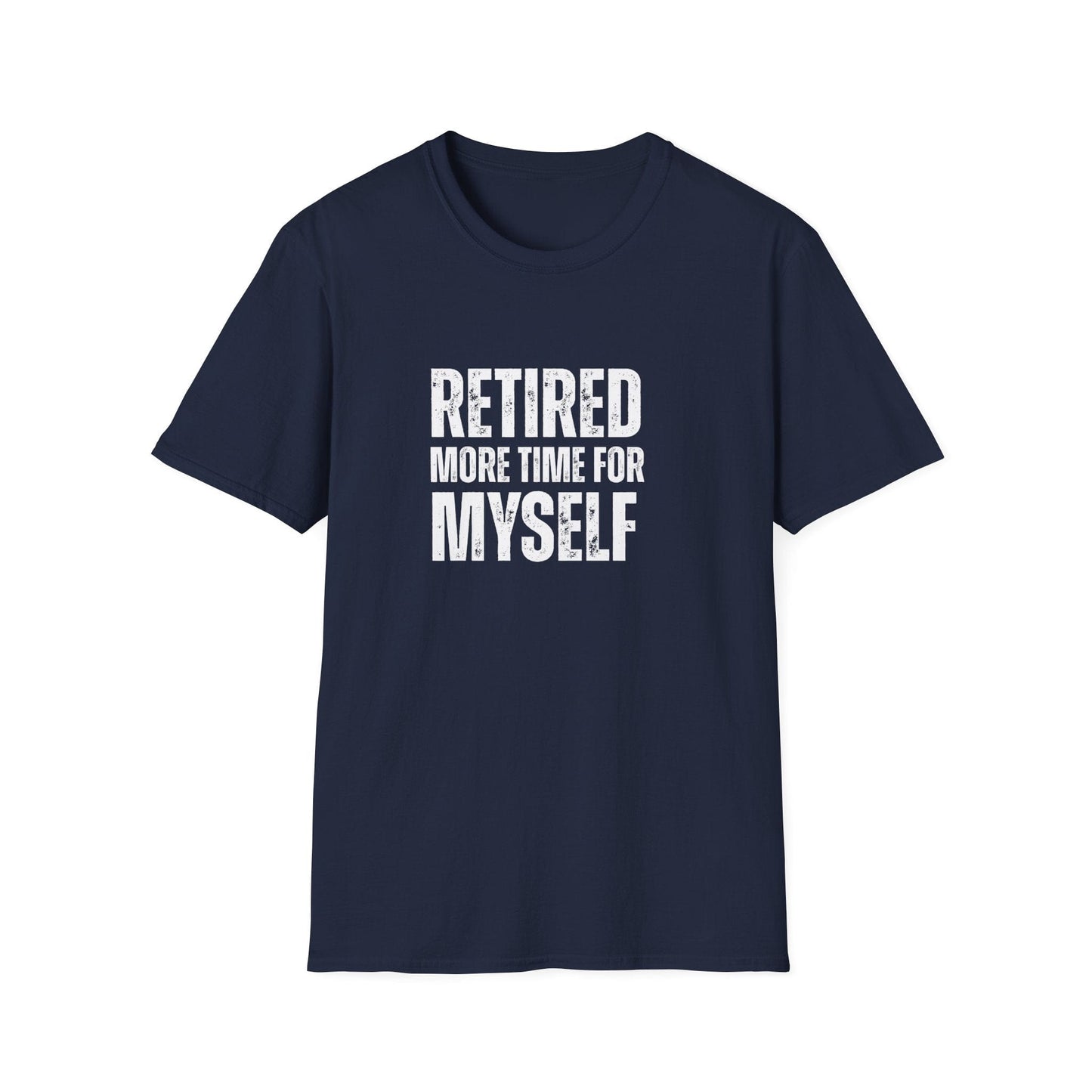 Retired More Time for Myself Block Text T-Shirt