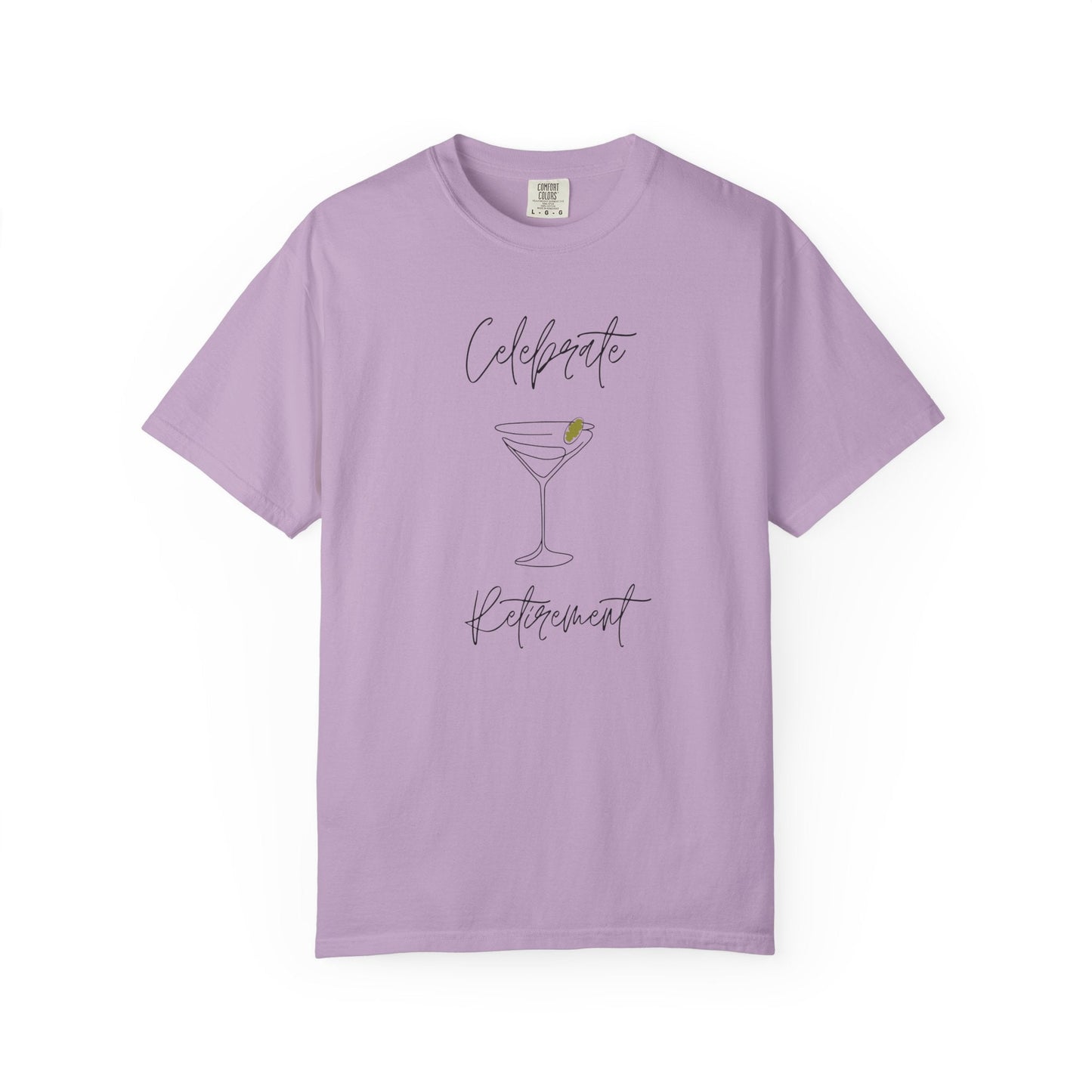 Celebrate Retirement Line Draw Glass T-Shirt
