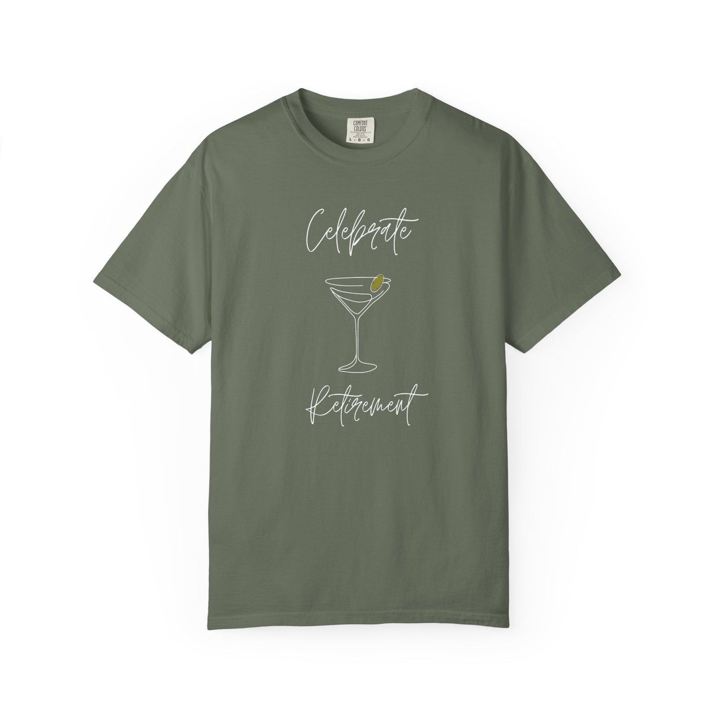 Celebrate Retirement Line Draw Glass T-Shirt