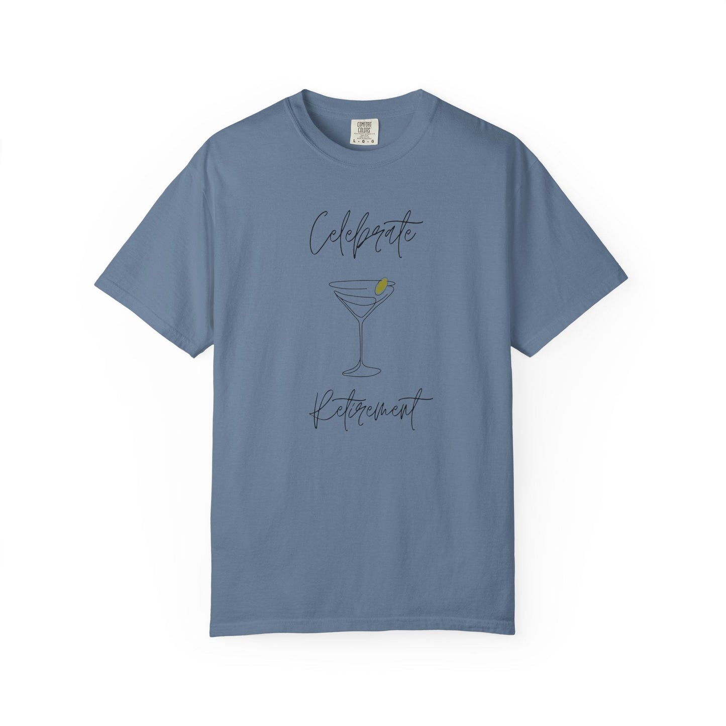 Celebrate Retirement Line Draw Glass T-Shirt