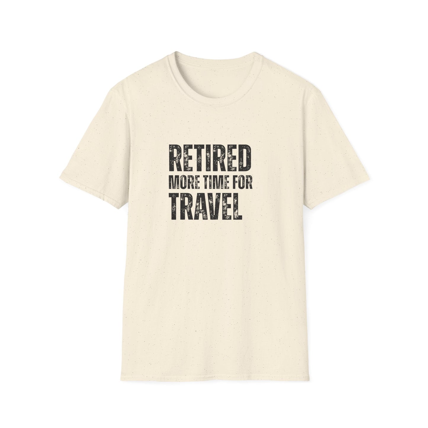 Retired More Time for Travel Block Text T-Shirt