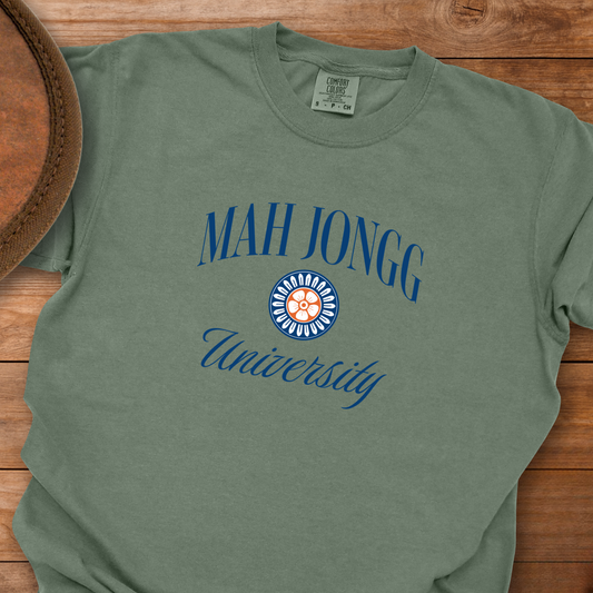 Mah Jongg University Flower T-Shirt
