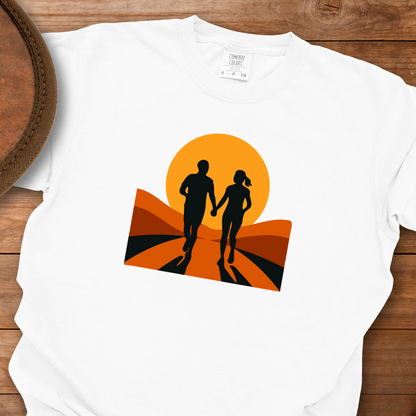 More Us Walking Sunset T-Shirt