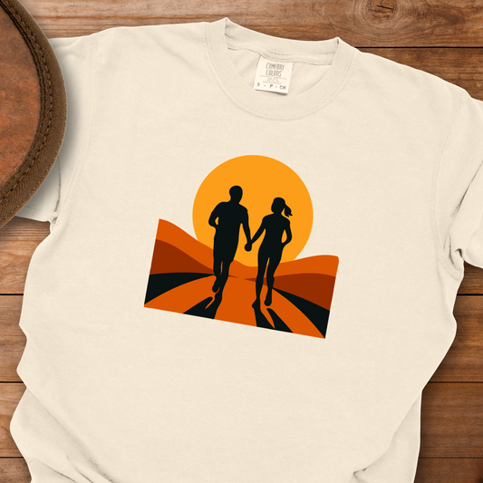 More Us Walking Sunset T-Shirt