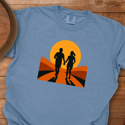 More Us Walking Sunset T-Shirt