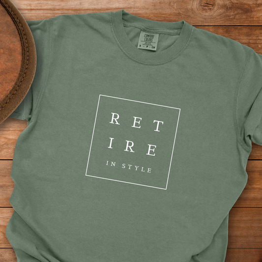 Retire in Style Square T-Shirt