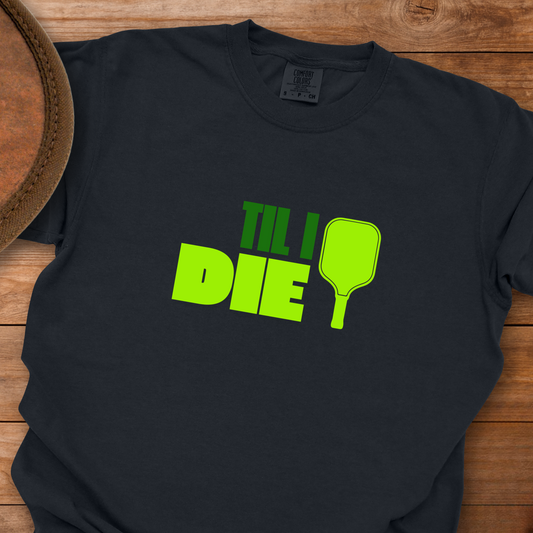 Pickleball Til I Die Block T-Shirt