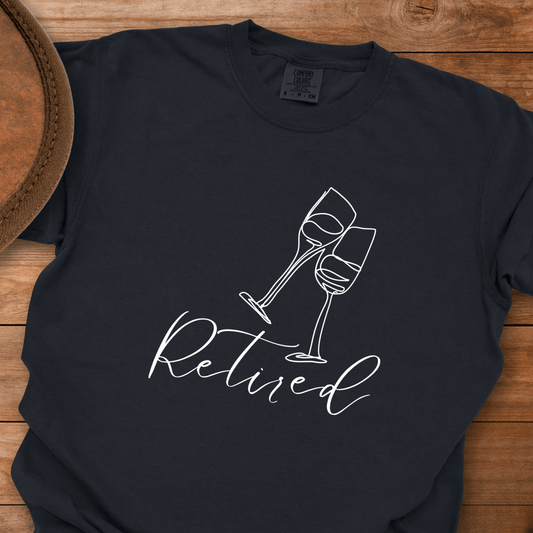 Retired Line Draw Glasses T-Shirt