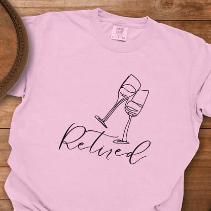 Retired Line Draw Glasses T-Shirt