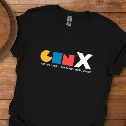 Gen X Arcade Tapes Videos T-Shirt